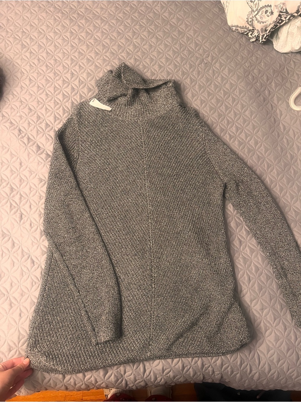 Talbots Gray Turtleneck Sweater - Soft Knit Pullover
